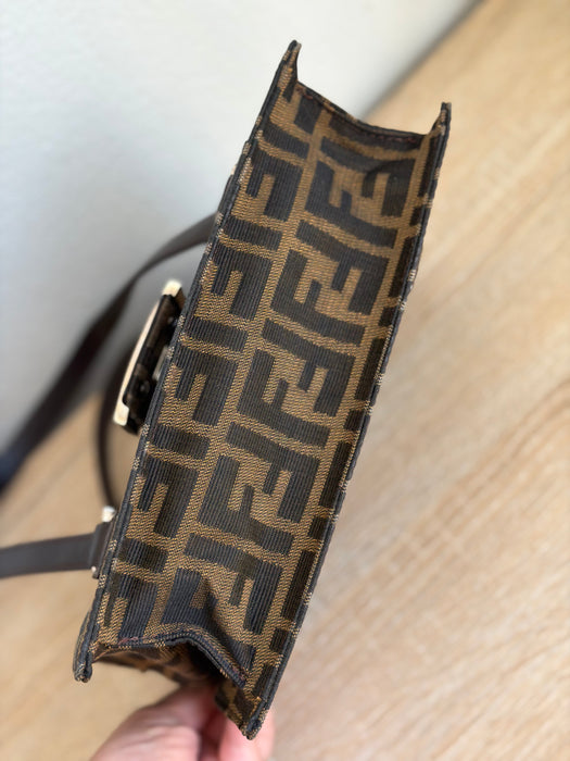 Fendi Zucca Top Handle Flap