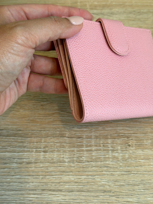 Chanel Pink Caviar Timeless CC Compact Wallet