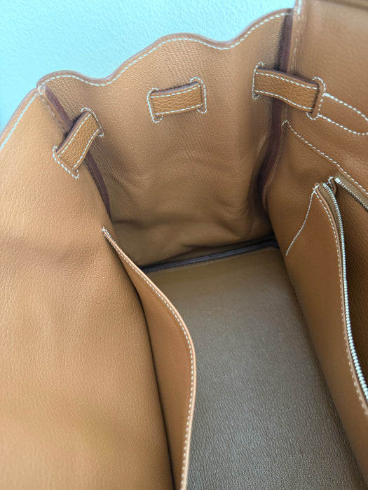 Birkin 35 in Togo gold with palladium hardware