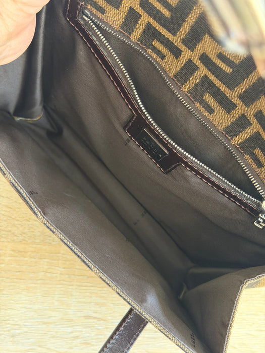 Fendi Zucca Top Handle Flap