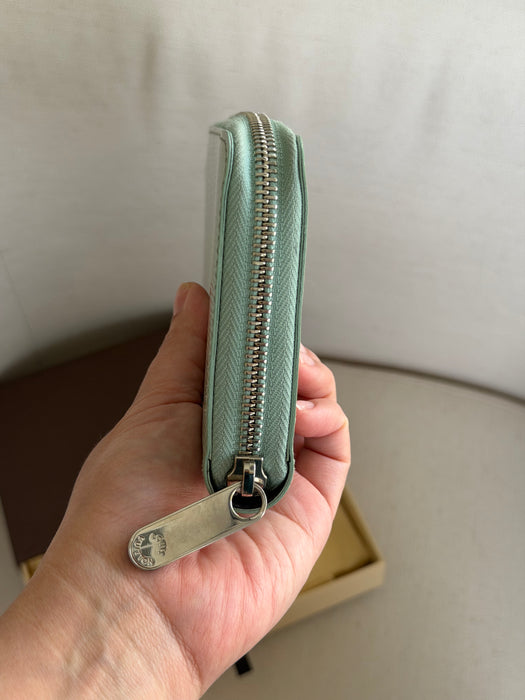 Louis Vuitton Sea-foam Green Epi Wallet: Full Set
