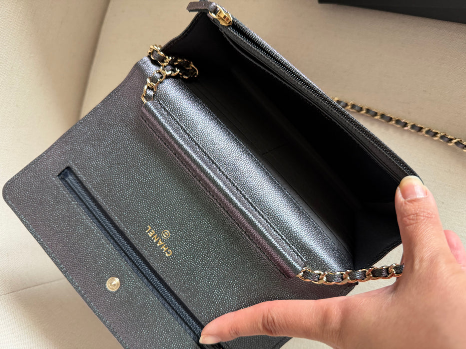 Chanel Wallet On Chain Iridescent caviar