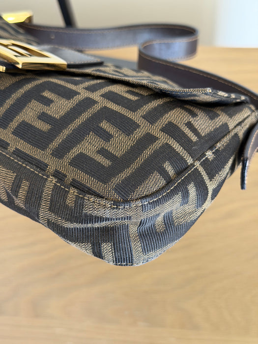 Fendi Zucca Baguette GHW
