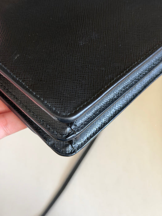 Prada Saffiano Bow Wallet on Chain