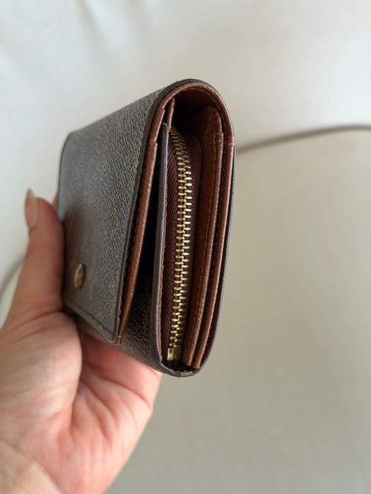 Louis Vuitton Monogram Porte Monnaie Tresor Wallet