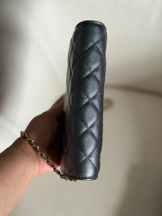 Chanel Wallet On Chain Iridescent caviar