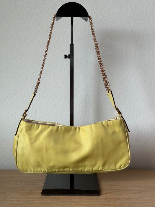Prada Tessuto Nylon Yellow Shoulder