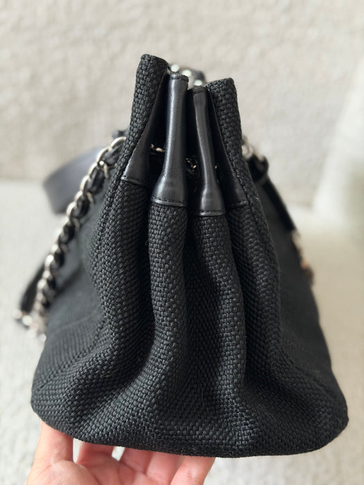 Chanel Chevron V Stitch CC Tote