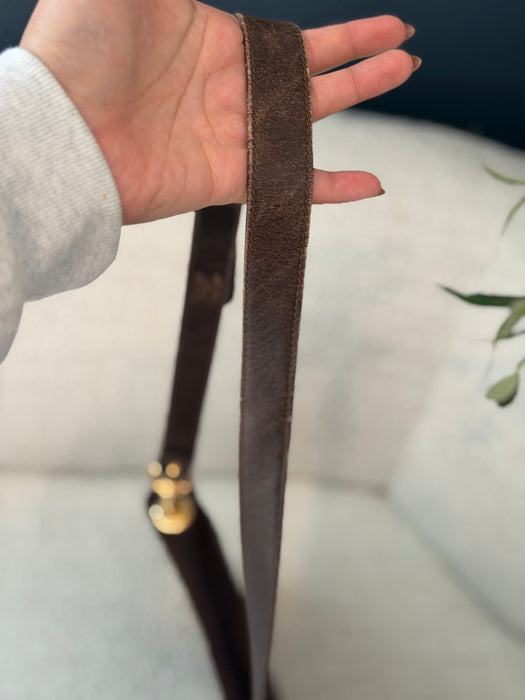 Gucci Blondie Brown Suede Crossbody