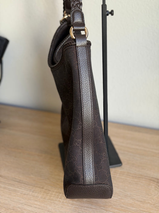 Gucci GG Denim Hobo