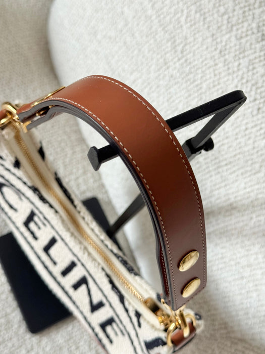 Celine Textile Medium Ava Shoulder Bag