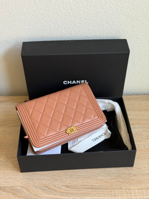 Chanel Boy Wallet on Chain - full set