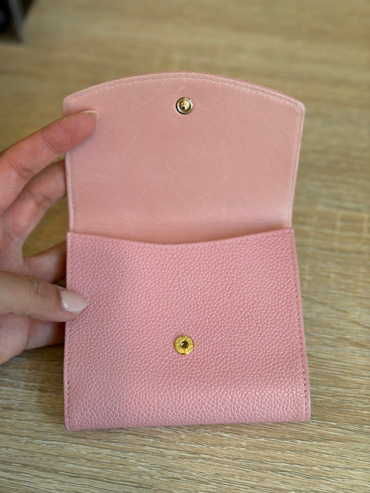 Chanel Pink Caviar Timeless CC Compact Wallet