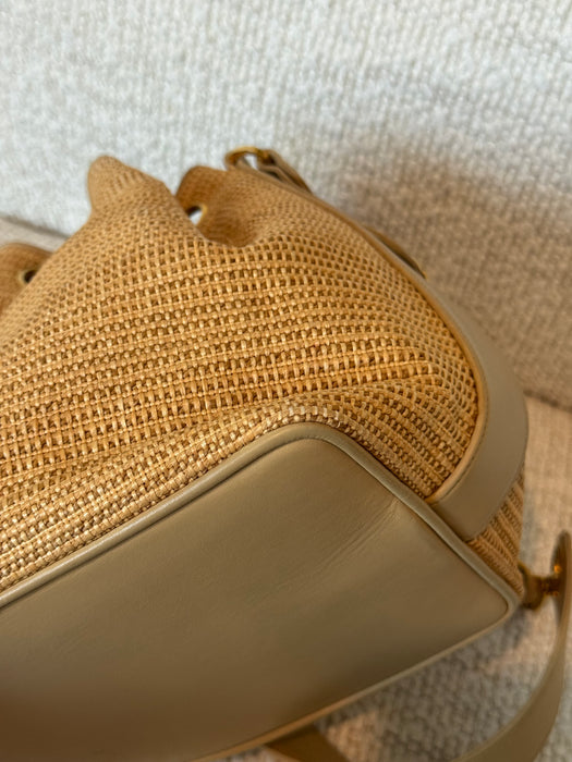 Chanel Raffia Woven Bucket