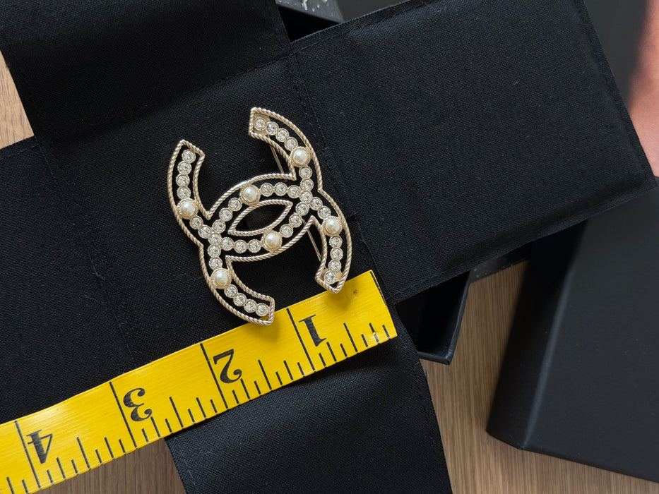 Chanel pearl brooch