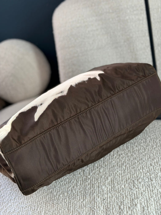 Prada Tesutto Brown GHW Tote