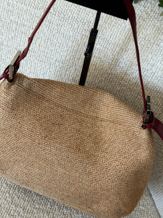 Fendi Mama Baguette Rare Raffia