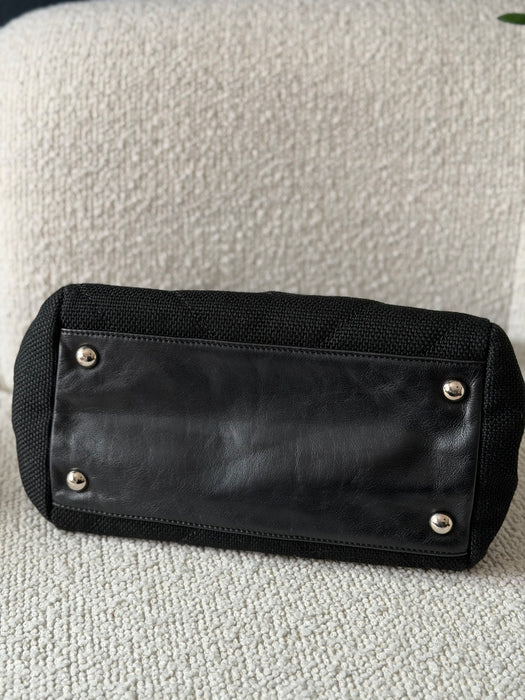 Chanel Chevron V Stitch CC Tote