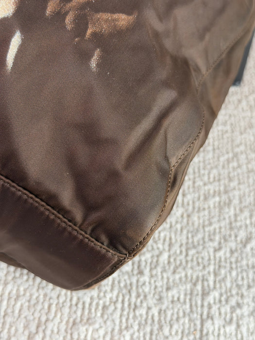 Prada Tesutto Brown GHW Tote