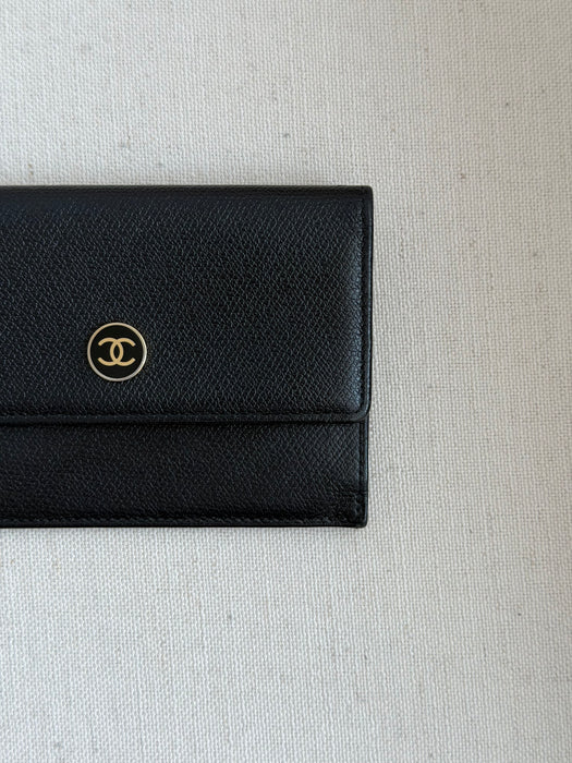Chanel Coco Button Card Wallet Key Pouch