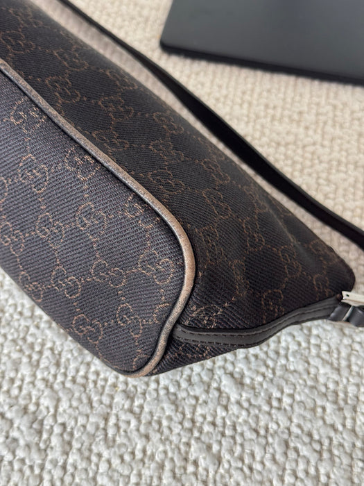 Gucci Chocolate Brown GG boat