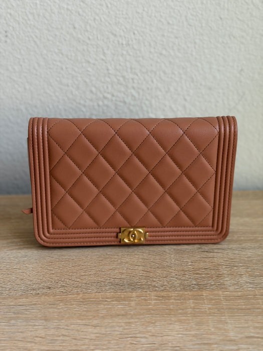 Chanel Boy Wallet on Chain - full set