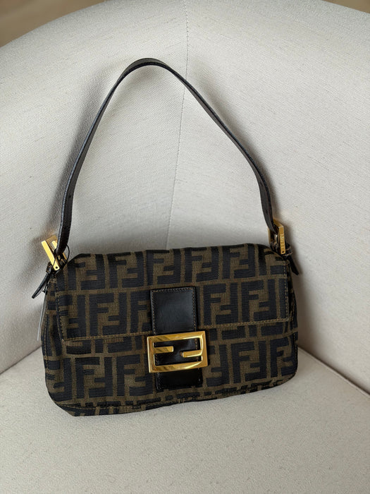 Fendi Zucca Baguette GHW