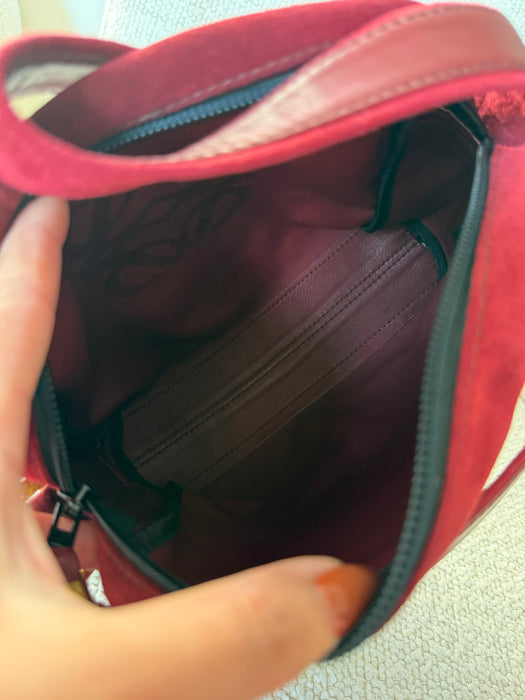 Loewe Suede Anagram Crossbody