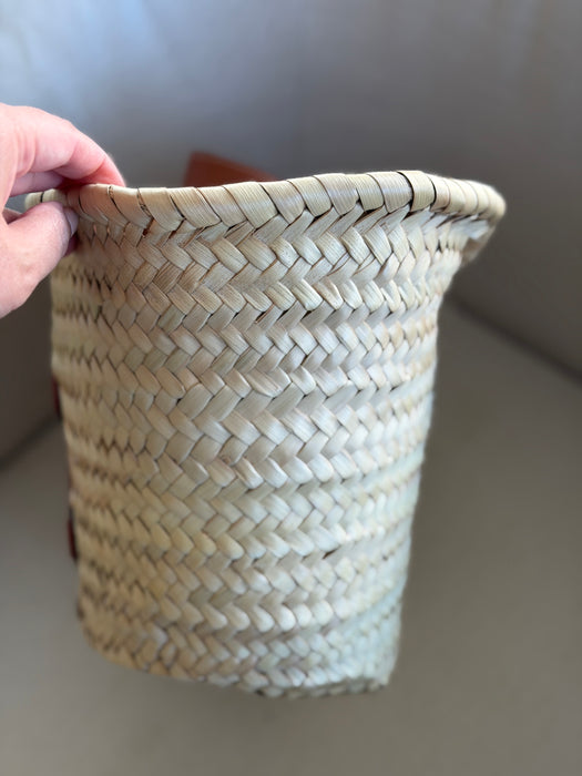 Celine Raffia Triomphe Tote