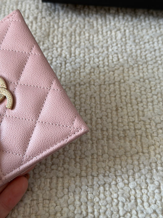 Chanel CC Caviar Card Holder: Full set