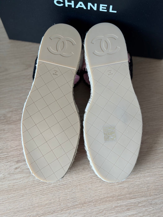 Chanel braided knit Mary Jane Espadrilles - 37