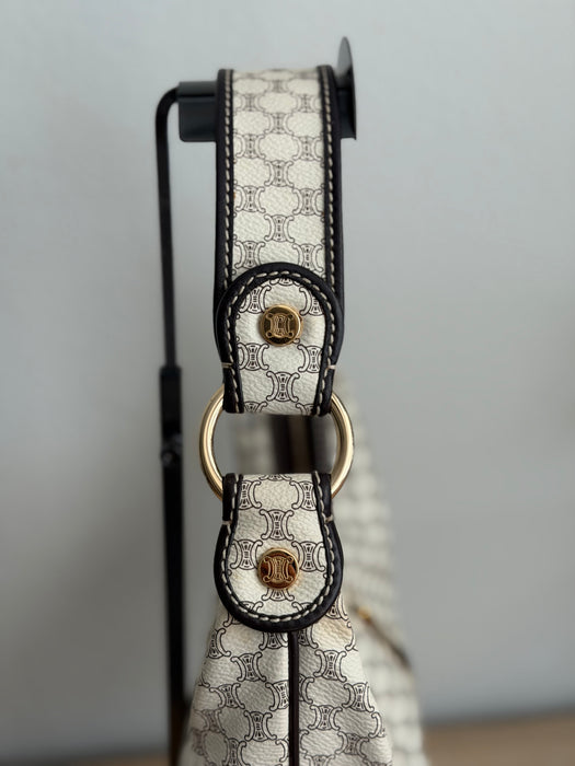 Celine Triomphe Macadam Double Zip Hobo