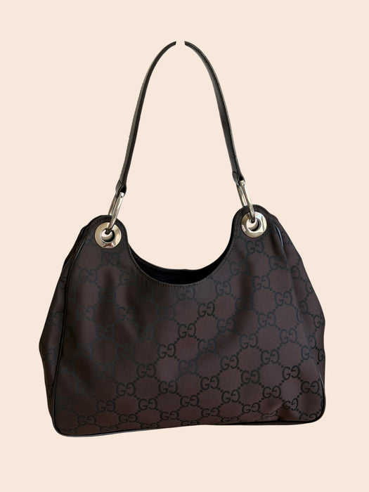 Gucci Tom Ford GG Nylon Leather Shoulder