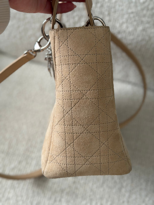 Lady Dior small suede
