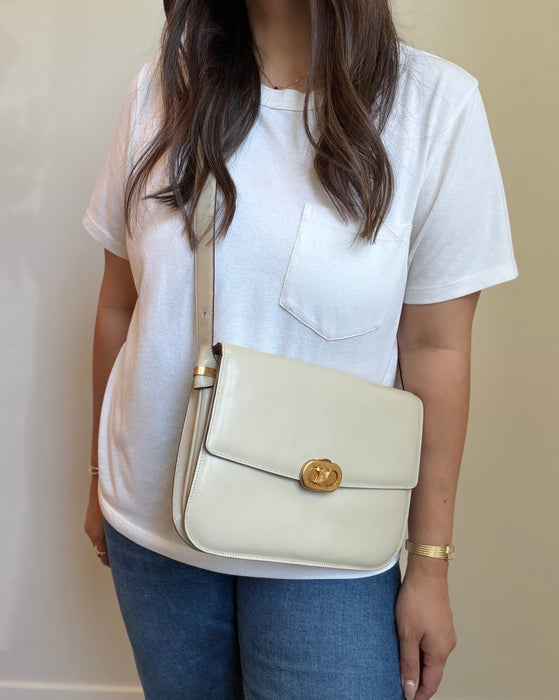 Celine Triomphe Ivory adjustable strap