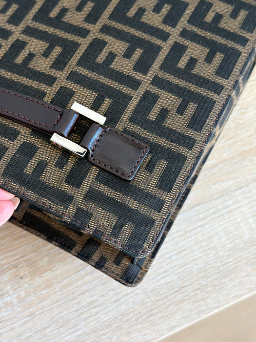 Fendi Zucca Top Handle Flap