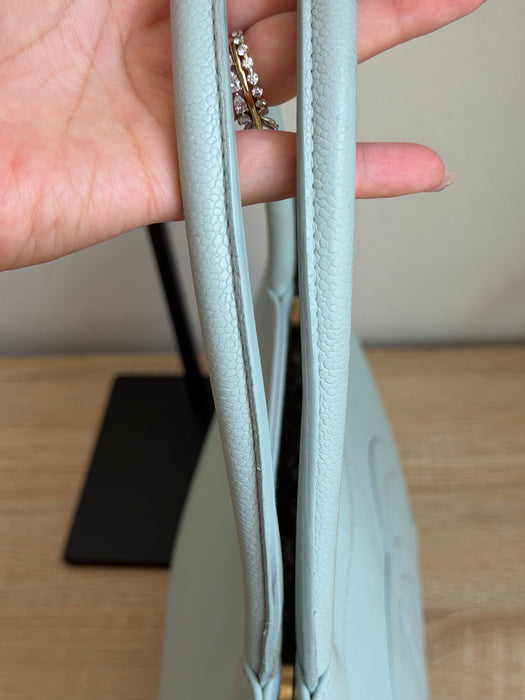 Chanel Timeless CC ice Blue Tote