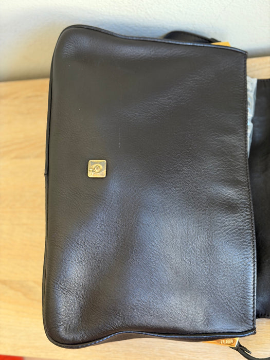 Fendi Vintello Big Forever Mama Baguette in Dark brown