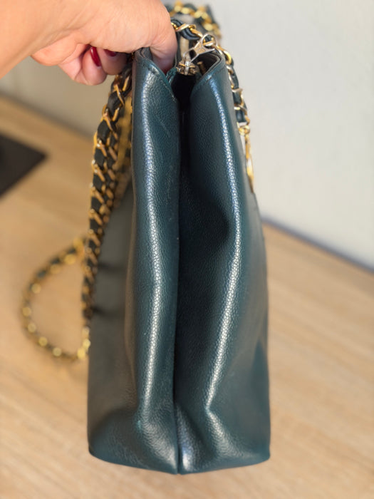 Chanel Caviar Timeless CC Forest Green