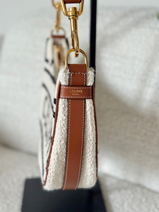Celine Textile Medium Ava Shoulder Bag