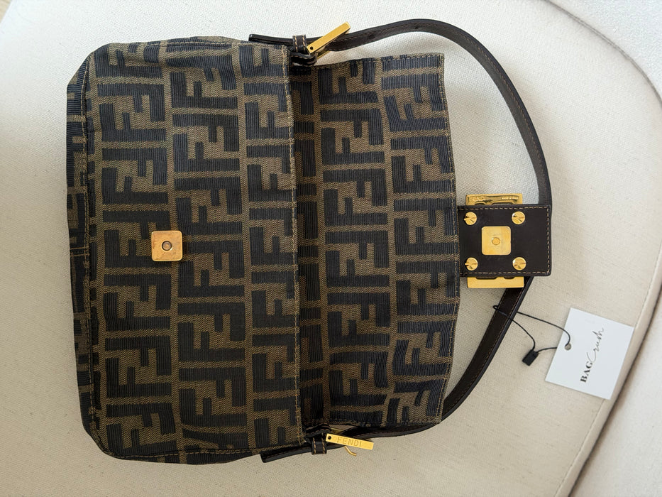 Fendi Zucca Baguette GHW
