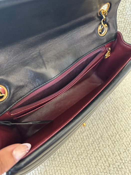 Chanel vertical mademoiselle double flap