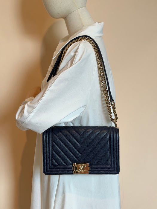 Chanel Caviar Boy Old Medium