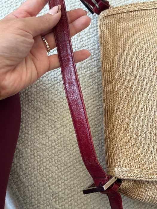 Fendi Mama Baguette Rare Raffia