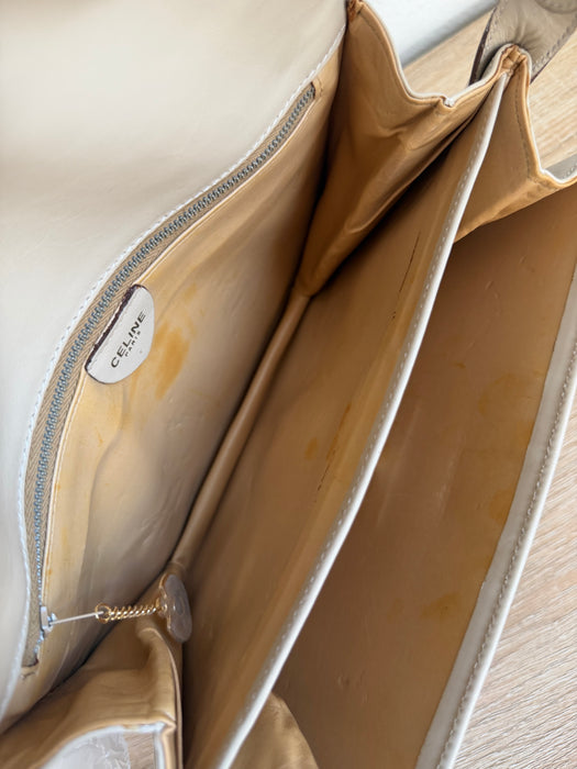Celine Triomphe Ivory adjustable strap