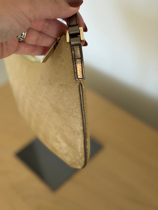 Gucci Gold Halfmoon Pochette