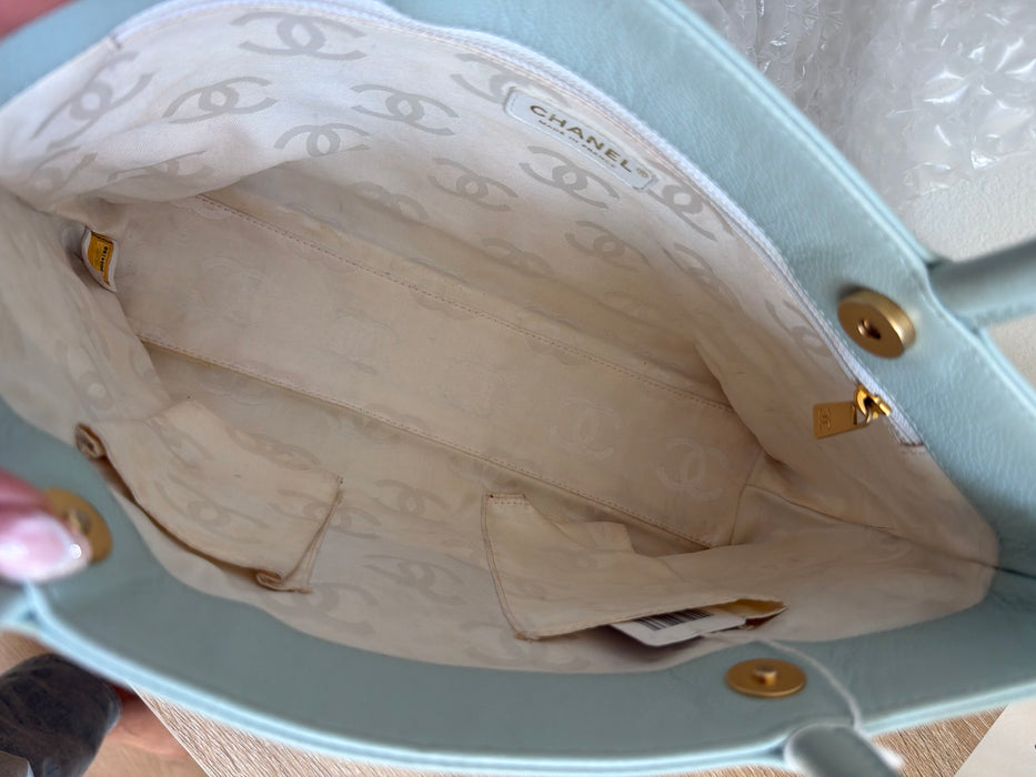 Chanel Timeless CC ice Blue Tote