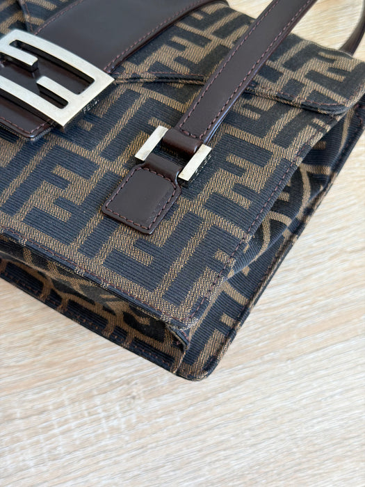 Fendi Zucca Top Handle Flap