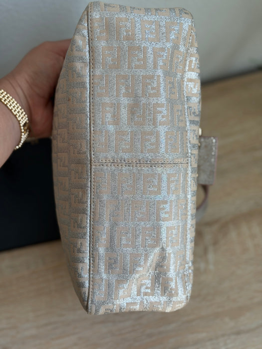 Fendi Zucchino Pink Shimmer Baguette