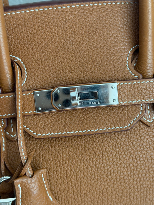 Birkin 35 in Togo gold with palladium hardware